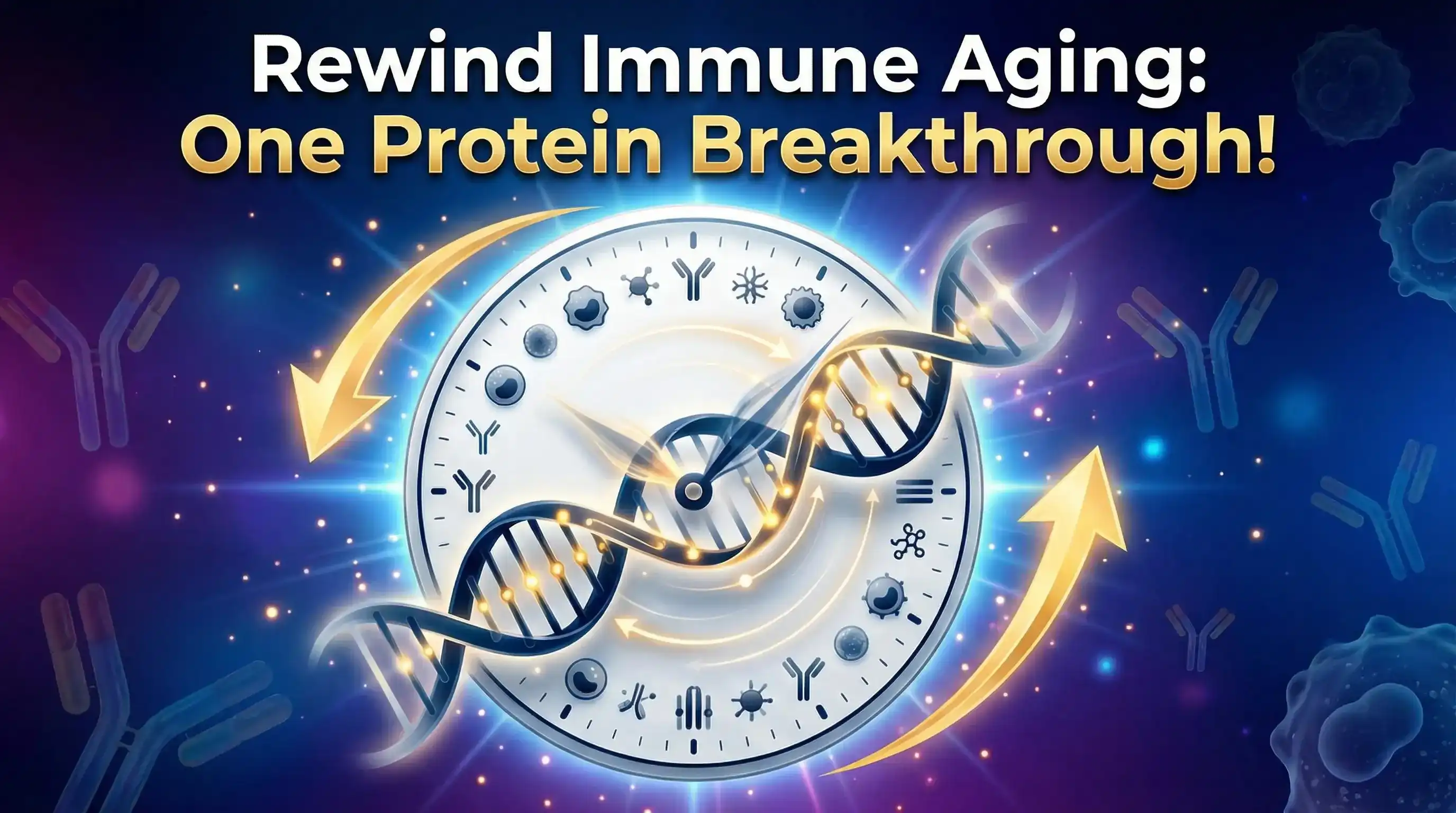 Reversing the Clock: How a Single Protein Rejuvenates the Aging Immune System